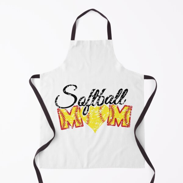Item preview, Distressed softball mom with heart and red stitches designed and sold by PepaAnaRB.