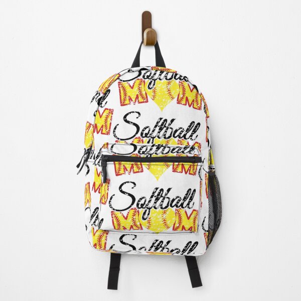 Item preview, Distressed softball mom with heart and red stitches designed and sold by PepaAnaRB.