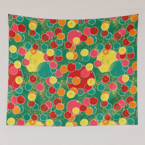 Item preview, Christmas lights baubles - green background designed and sold by AnaGomesDesign.