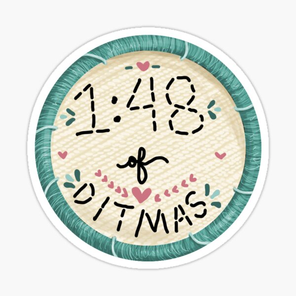 Mumford & Sons Ditmas Love Embroidery Style Patch Sticker