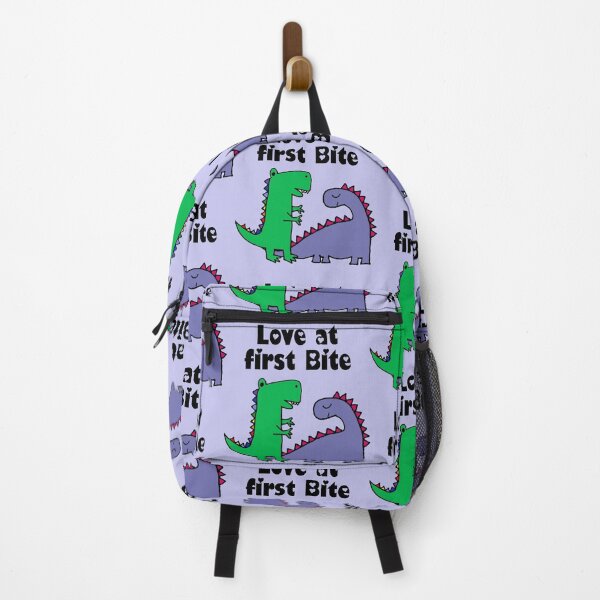 Item preview, Funny T-rex Dinosaur and Brontosaurus Love at First Bite designed and sold by Nature's Fancy.