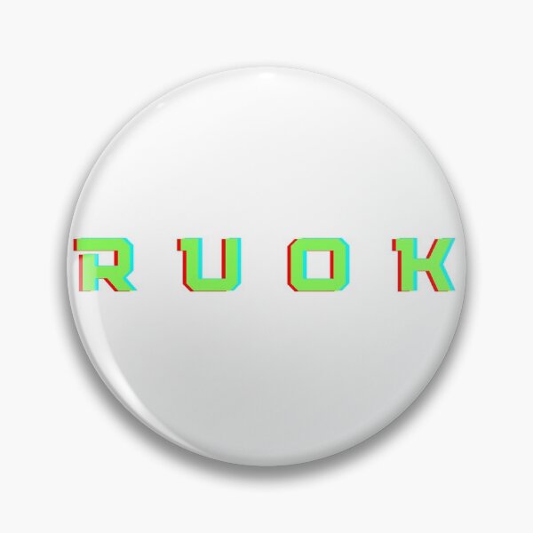 Item preview, R U Ok typography design  designed and sold by WearwhatUthink.