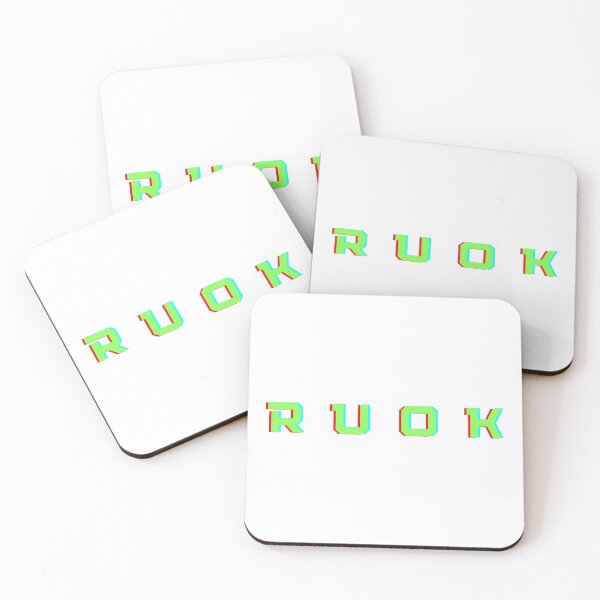 Item preview, R U Ok typography design  designed and sold by WearwhatUthink.