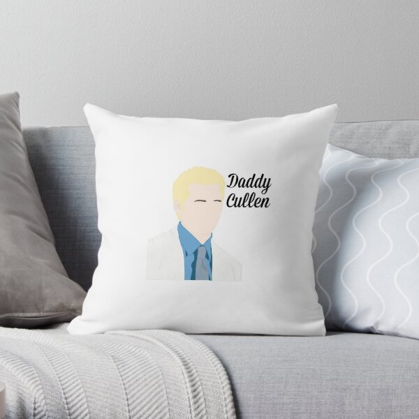 Twilight - Daddy Cullen Throw Pillow