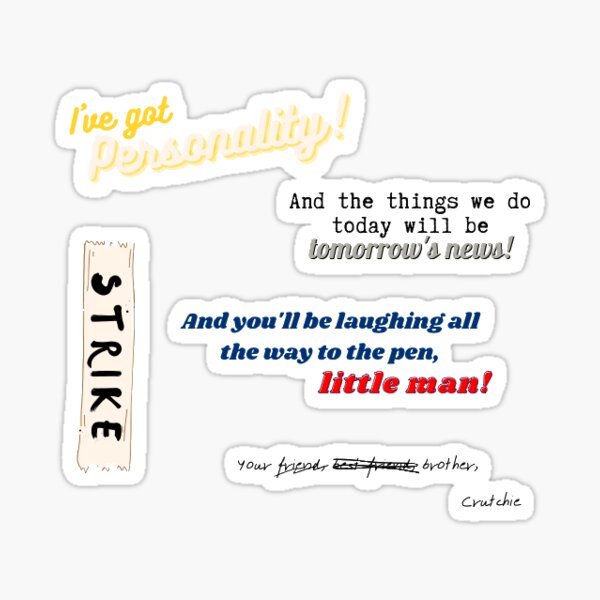 Newsies Quotes Stickers Redbubble