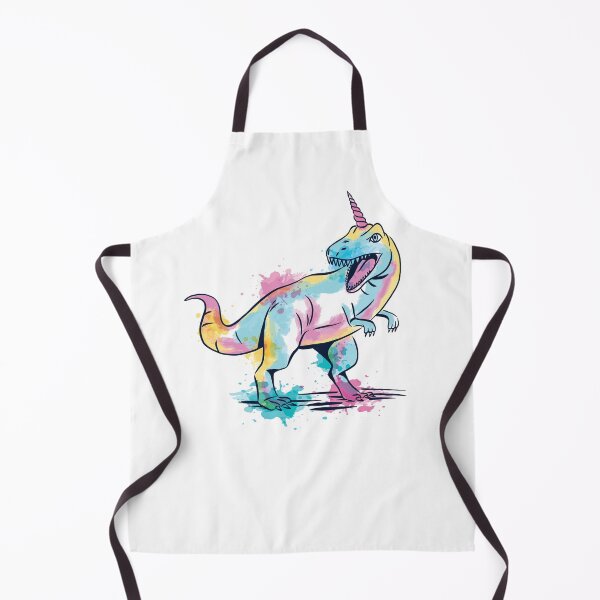 Item preview, Watercolor unicorn Tyrannosaurus Rex dinosaur designed and sold by AaaleXX.