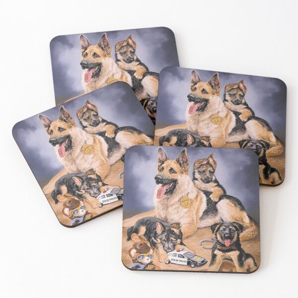 Item preview, Family German Shepherd Dog Art  designed and sold by Coolstuff4you71.
