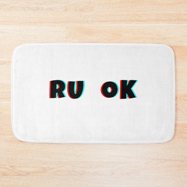 Item preview, R U Ok typography design  designed and sold by WearwhatUthink.