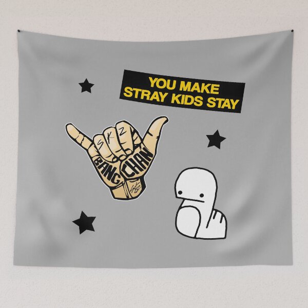 Item preview, BANGCHAN Stray Kids Chan Doodle Aussie Shaka QUOTE [BUY MEDIUM OR LARGER FOR STICKER PACK] designed and sold by SugarSaint.