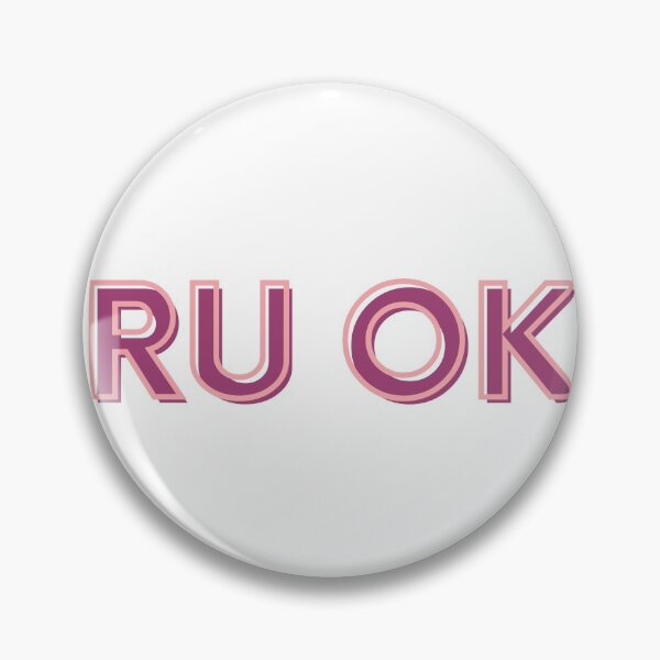 Item preview, R U Ok typography design  designed and sold by WearwhatUthink.