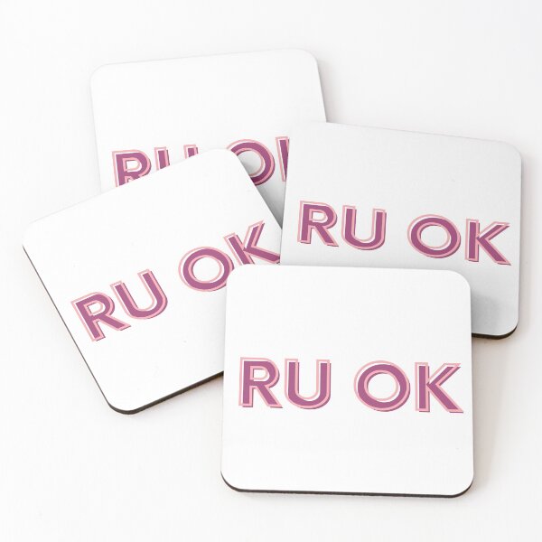 Item preview, R U Ok typography design  designed and sold by WearwhatUthink.