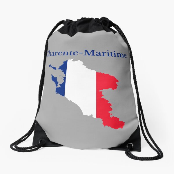 Charente-Maritime Map, France, French Department Drawstring Bag