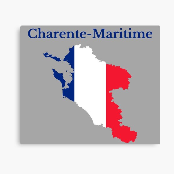 Item preview, Charente-Maritime Map, France, French Department designed and sold by Marwa Sharafeldin.