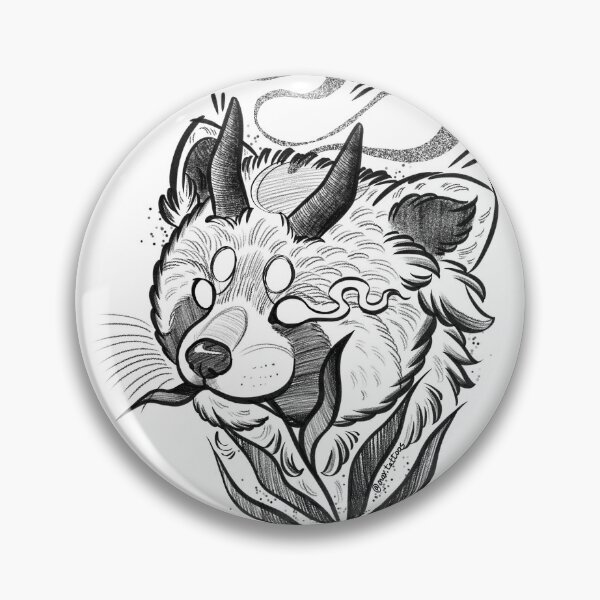 Item preview, Demon red panda designed and sold by Marta Nox.