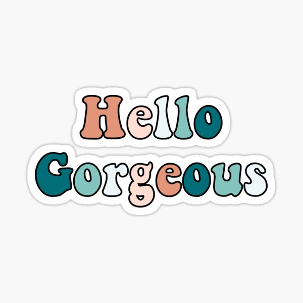 "Hello Design " Sticker by Kyrostickers Redbubble