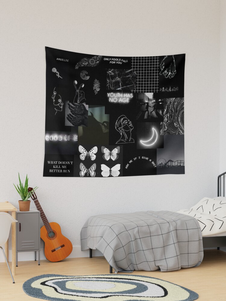 Black best sale aesthetic tapestry