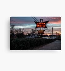 Lincoln Motel Canvas Print