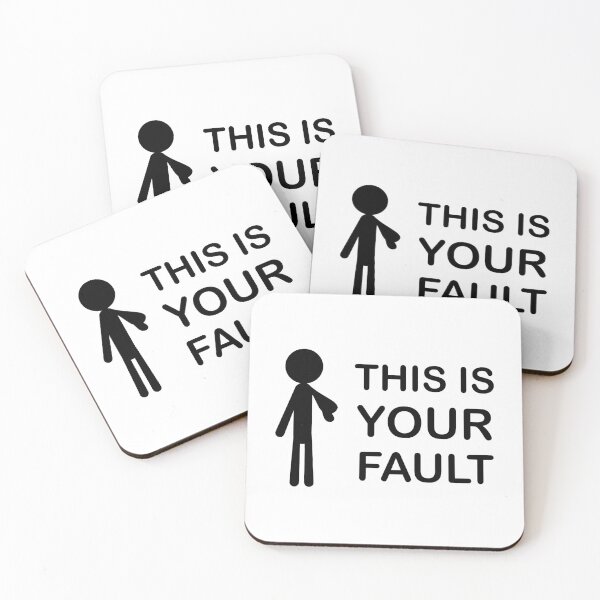 Item preview, This Is Your Fault (Pointing Stick Man) designed and sold by SarcasticWords.