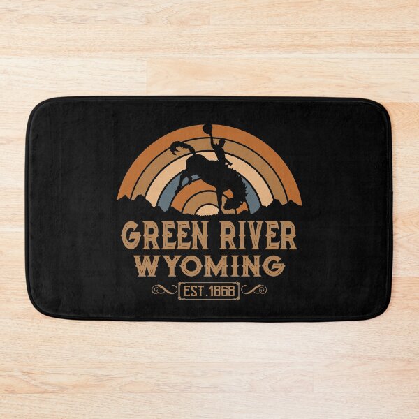 Item preview, Green River, Wyoming Retro Wild West Cowboy designed and sold by NoBonesLife.