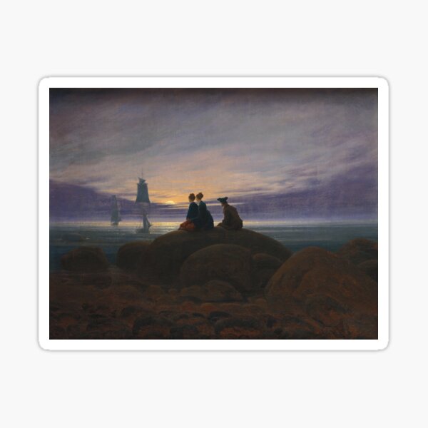 Artikel-Vorschau von Mondaufgang am Meer (1822) von Caspar David Friedrich, designt und verkauft von Bradley Gearhart.