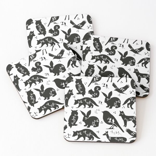 Item preview, Forest Animal Silhouettes designed and sold by ByJenniLee.