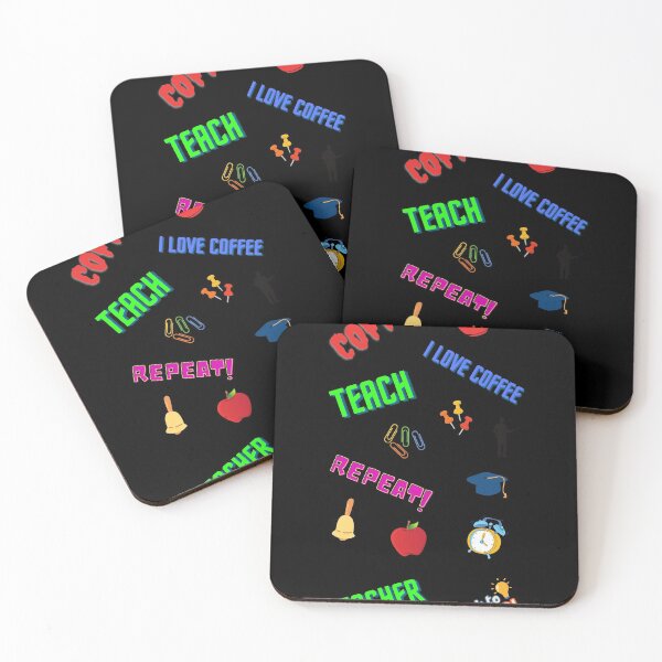 Item preview, Coffee teach repeat funny high school designed and sold by OneTimeEngineer.