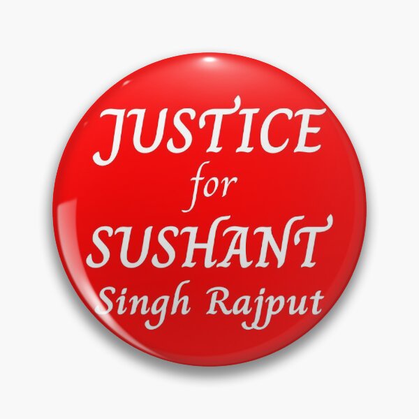Item preview, Justice for Sushant Singh Rajput - White on Black designed and sold by ETFStore.