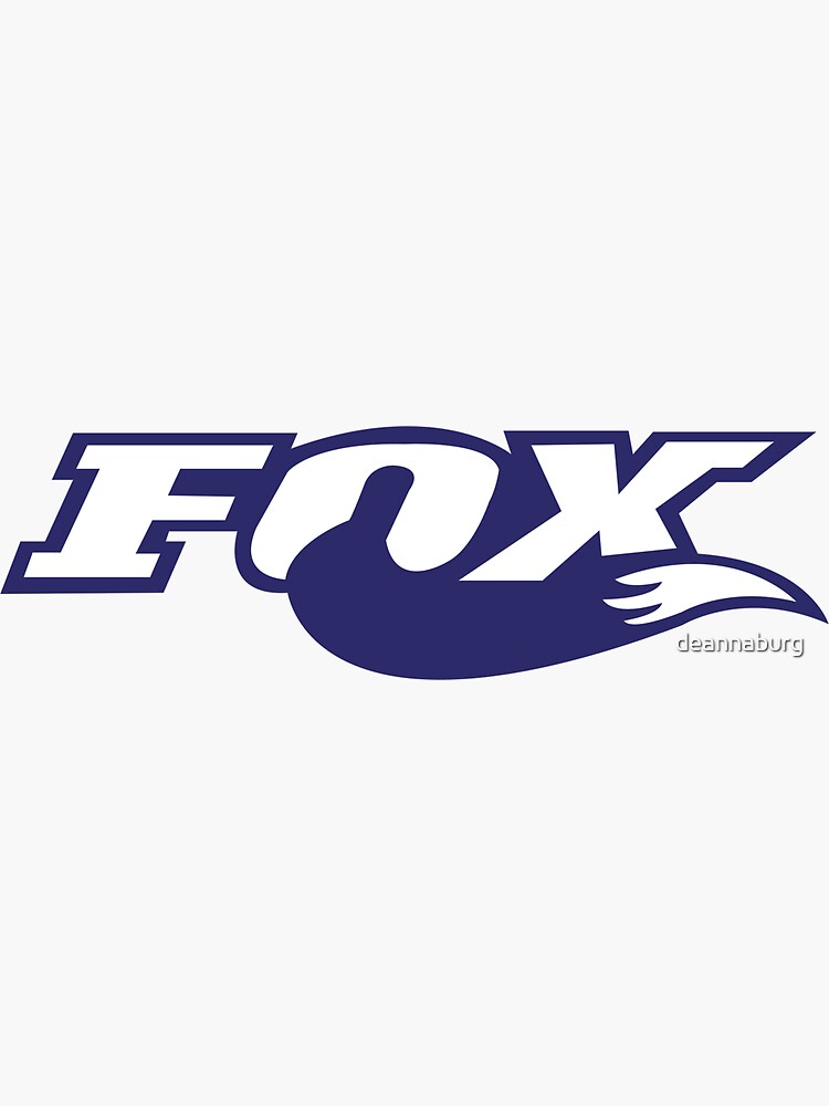 Fox Racing Tail Logo Sticker for Sale by deannaburg