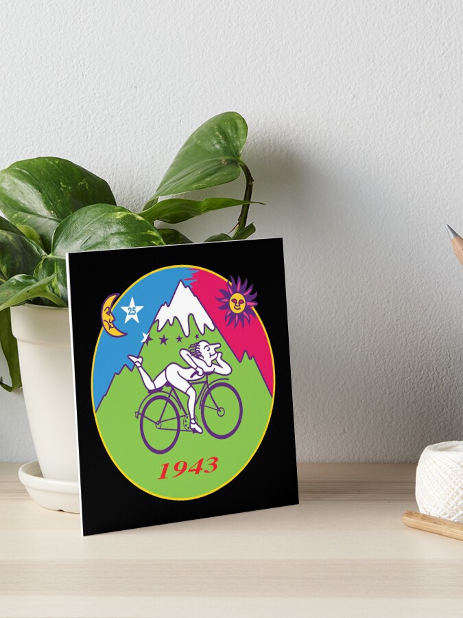 Bicycle Day 1943-2019 Albert Hofmann LSD Vintage Pappemagnet 