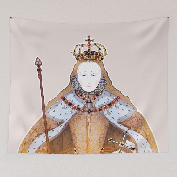 Item preview, Queen Elizabeth I - historical illustrations designed and sold by vixfx.