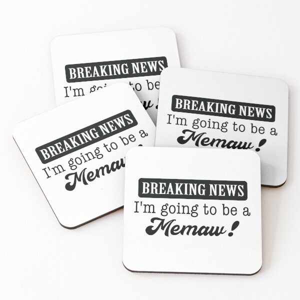 Item preview, Breaking News - I'm Going to be a Memaw! designed and sold by LovenLaughter.
