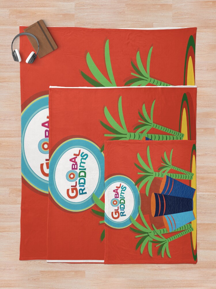 Alternate view of Gobal Riddims (1) Throw Blanket