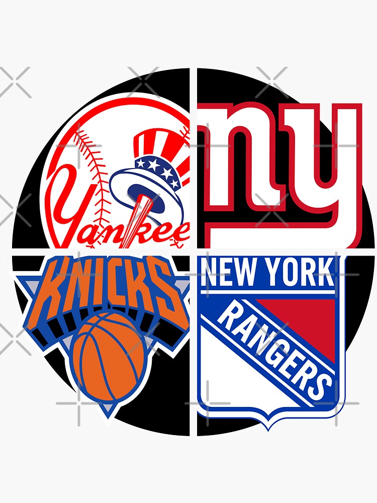 "CUSTOM New York Sports Teams" Sticker by designsbydif Redbubble