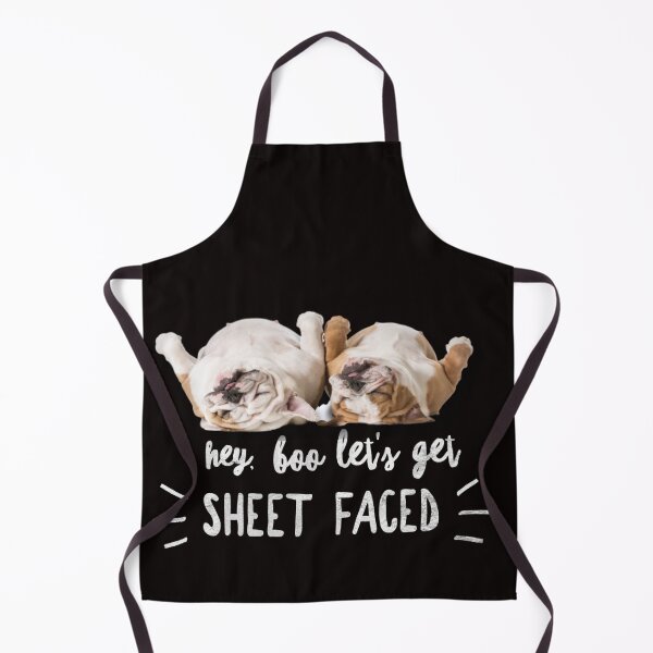 Item preview, Let's get Sheet Faced/English Bulldog/funny drunken bulldogs/ funny Halloween designed and sold by MeatyWildman.