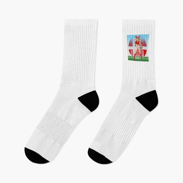 Item preview, Danish Football Fan With Goal Background designed and sold by sexypinupart.