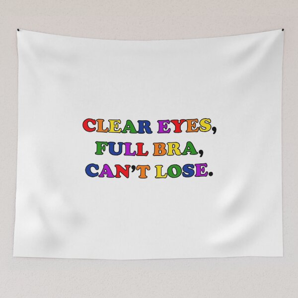 Item preview, Clear Eyes, Full Bra, Cant Lose (Rainbow Text) - Wynonna Earp designed and sold by Queerdelion.