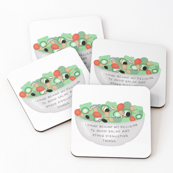 Item preview, I stand behind my decision to avoid salad and other disgusting things. designed and sold by Mireya Cortez.