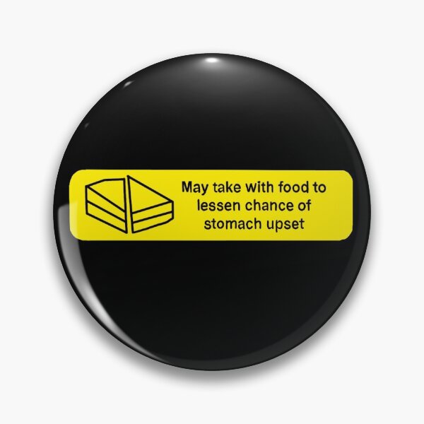 Item preview, Prescription warning label (May take with food) designed and sold by Pharmacied.