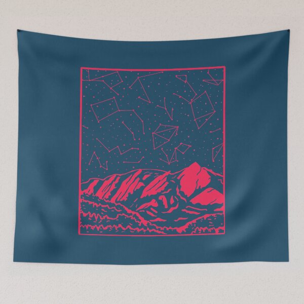 Item preview, Flatirons Constellation- Pink and Teal designed and sold by artbyadeline.
