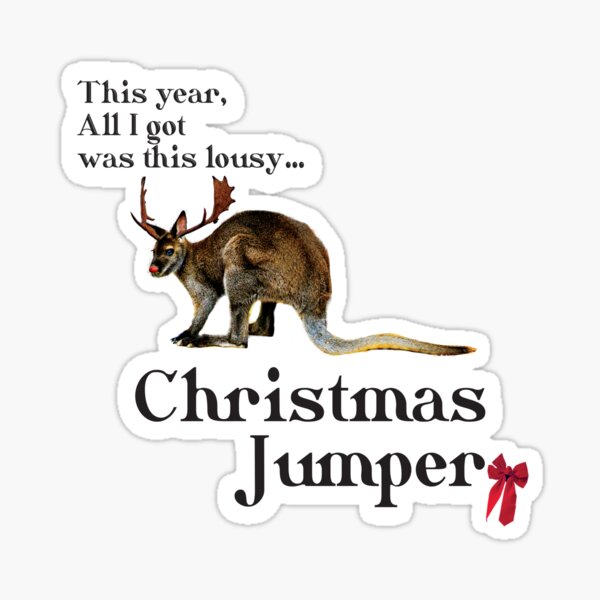 Kangaroo christmas clearance jumper