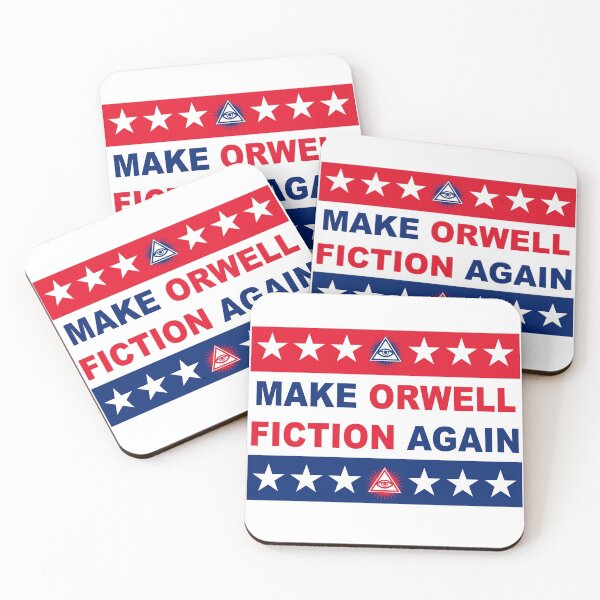 Item preview, Make Orwell Fiction Again - Political Sign designed and sold by OLMontana.