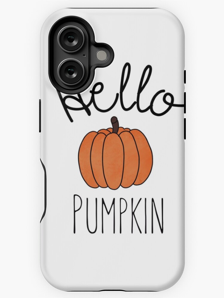 Thumbnail 1 of 4, iPhone Case, Hello Pumpkin Pumpkin Art and Typograpghy designed and sold by Dollfacedesign.