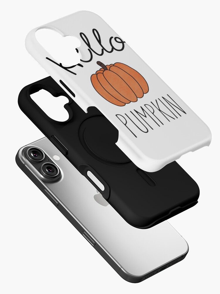 Thumbnail 2 of 4, iPhone Case, Hello Pumpkin Pumpkin Art and Typograpghy designed and sold by Dollfacedesign.
