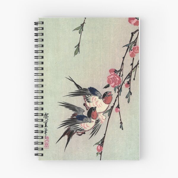 Item preview, Moon Swallows and Peach Blossoms - Hiroshige - 1850 designed and sold by CJET.
