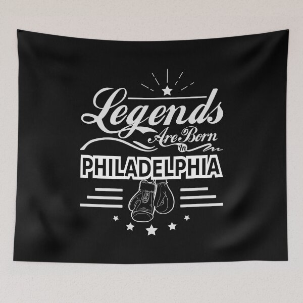 Item preview, Legends Are Born In Philadelphia, boxing fans retro vintage gift  designed and sold by lamjar-art.