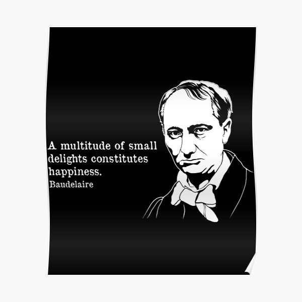 Posters Sur Le Theme Charles Baudelaire Redbubble