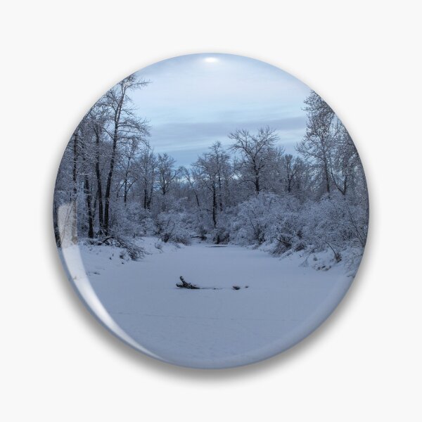 Item preview, Frozen pond covered in fresh snow. designed and sold by CanadianWild418.