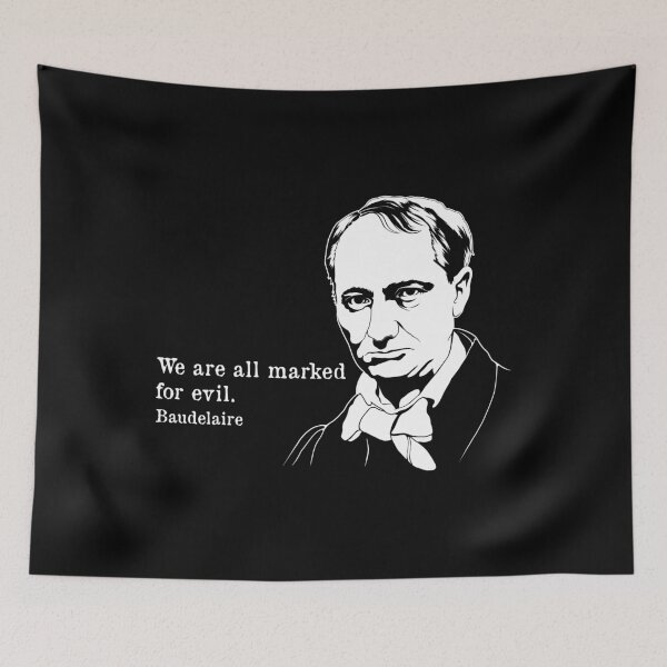 Item preview, Marked For Evil Famous French Poet Charles Baudelaire graphic designed and sold by jakehughes2015.