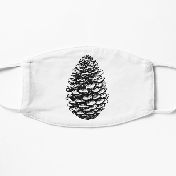 Pine Cone Black Mask