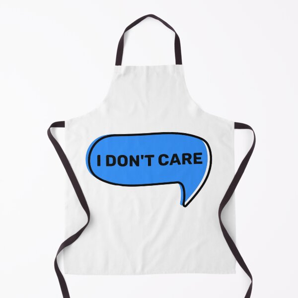 Item preview, I Don't Care in Blue designed and sold by LovenLaughter.